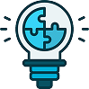 light bulb puzzle icon