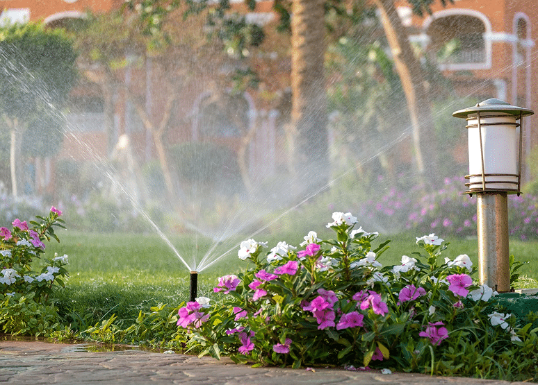 Irrigation system installed by BMB landscaping